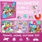 QUOKKA Magnetic Puzzles for Kids 4-6 - 36 Pieces Travel Puzzles Games for Kids Ages 3-5 by QUOKKA - Princess Unicorn Car Activities Toy for Girls 2-4 yo - Learning Magnet Gift for Road Trip